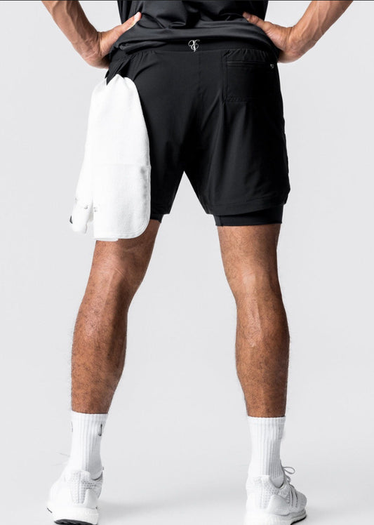 Dual-Layer Performance Training Shorts